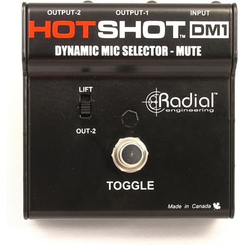  Radial Engineering HotShot DM1 Microphone Signal Muting Footswitch