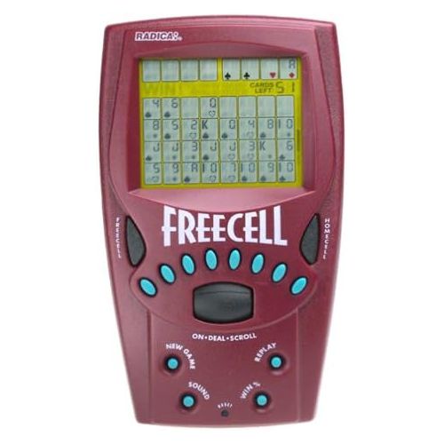  Radica Handheld FreeCell Solitaire Game - 8019