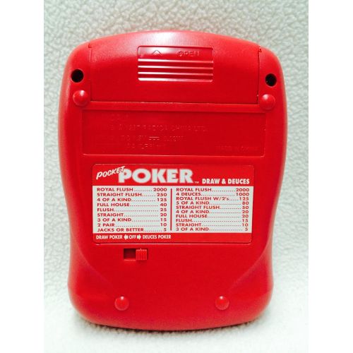  Radica Draw and Deuces Pocket Poker Handheld Game (1997)