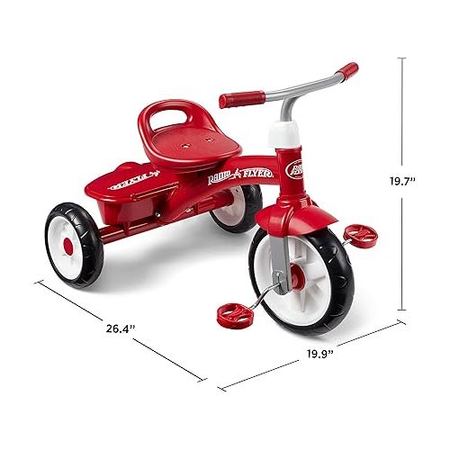  Radio Flyer Red Rider Trike, Outdoor Toddler Tricycle, For Ages 2.5-5 (Amazon Exclusive)
