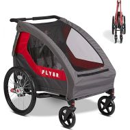 Flyer™ Duoflex 2 in 1 Bike Trailer and Double Stroller for Toddlers, 1+ Years