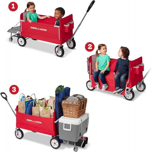  [아마존핫딜][아마존 핫딜] Radio Flyer 3-In-1 Tailgater Wagon, Red (Amazon Exclusive)