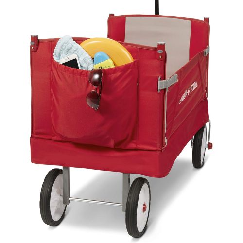  [아마존베스트]Radio Flyer 3-In-1 EZ Folding Wagon with Canopy for kids and cargo