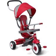 [아마존베스트]Radio Flyer 4-in-1 Stroll N Trike, Red Toddler Tricycle for Ages 9 Months -5 Years, 19.88 x 35.04 x 40.75