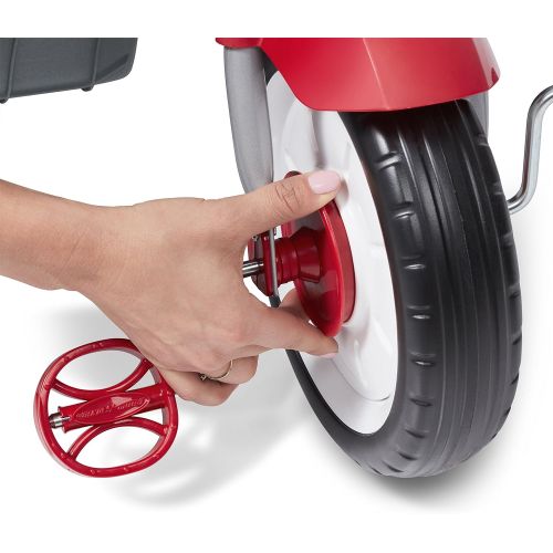  [아마존베스트]Radio Flyer 4-in-1 Stroll N Trike, Red Toddler Tricycle for Ages 9 Months -5 Years, 19.88 x 35.04 x 40.75