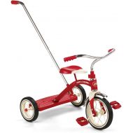 [아마존베스트]Radio Flyer Classic Tricycle with Push Handle, Red