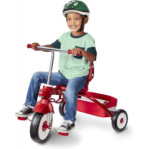  Radio Flyer Deluxe EZ Fold 4-in-1 Stroll N Trike, Red