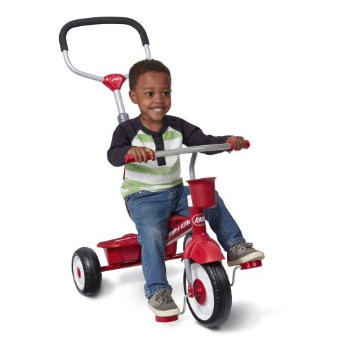  Radio Flyer, 4-in-1 Stroll n Trike, Grows with Child, Red