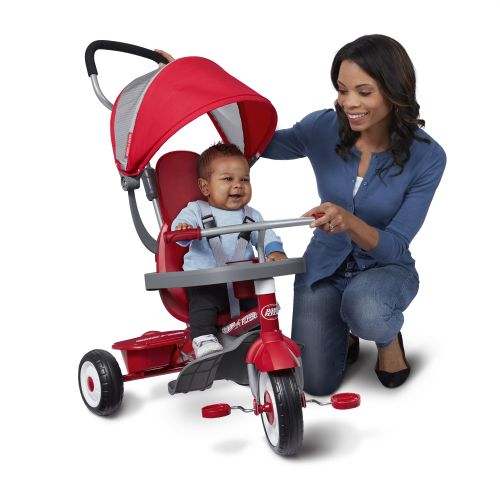  Radio Flyer, 4-in-1 Stroll n Trike, Grows with Child, Red