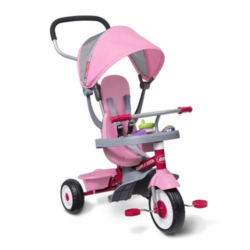  Radio Flyer, 4-in-1 Stroll n Trike, Grows with Child, Pink