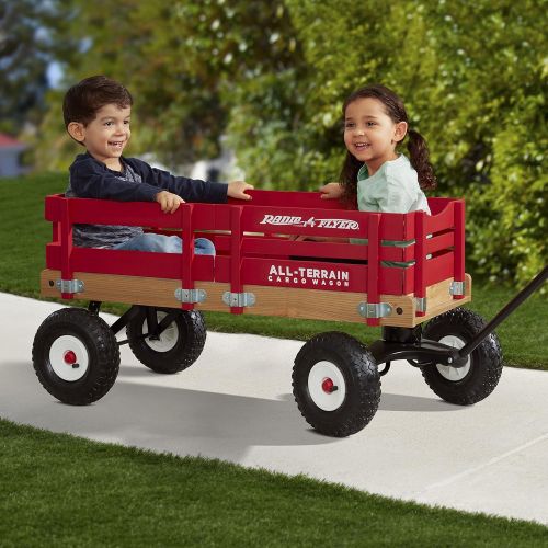  Radio Flyer All-Terrain Cargo Wagon, Red Wood