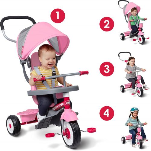  Radio Flyer 4-in-1 Stroll N Trike Pink