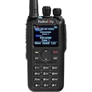 Radioddity GD-AT10G DMR Handheld Ham Radio 10W Digital Analog Long Range (UHF Only) with GPS APRS, 3100mAh Rechargeable Battery, Work with Hotspot Black