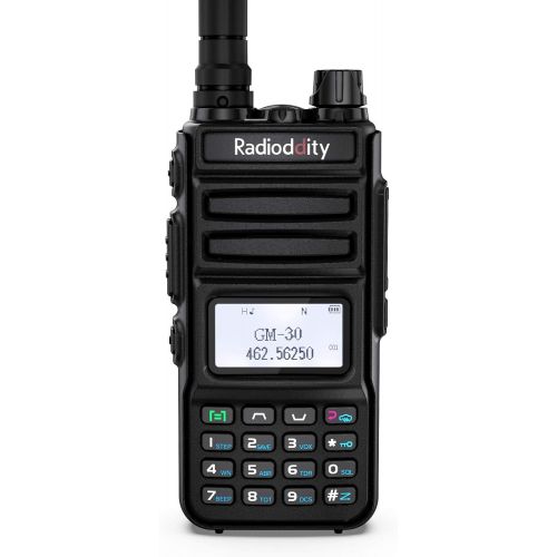  Radioddity GM-30 GMRS Radio, Handheld 5W Long Range Two Way Radio for Adults, GMRS Repeater Capable, with NOAA Scanning & Receiving, Display SYNC, for Off Road Overlanding, 1 Pack