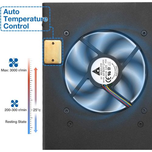  [아마존베스트]Radioddity G90-H1 Bracket Holder Quiet Cooling Fan 2-in-1 for Xiegu G90