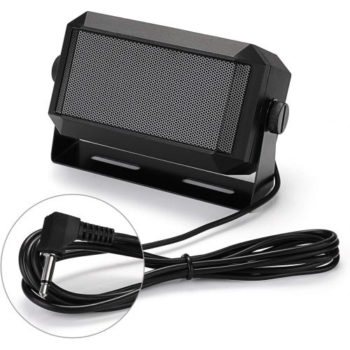  [아마존베스트]Radioddity CB Mobile Radio External Speaker, Mini Universal Portable 5W, 71 Power Cable, for Car Truck Vehicle 4 x 4, Compatible with Radioddity CB-27 Icom ID-5100 Yaesu FT-891 Mid