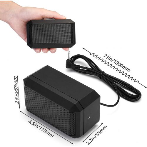  [아마존베스트]Radioddity CB Mobile Radio External Speaker, Mini Universal Portable 5W, 71 Power Cable, for Car Truck Vehicle 4 x 4, Compatible with Radioddity CB-27 Icom ID-5100 Yaesu FT-891 Mid