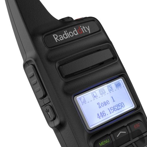  Radioddity GD-73A 2W Dual Time Slot DMR/Analog Two Way Radio, 2600mAh UHF Ham Amateur Radio, USB Charging & Programming, Compact Long Range Walkie Talkie, 2019 New