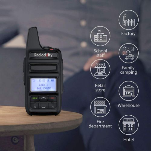  Radioddity GD-73A 2W Dual Time Slot DMR/Analog Two Way Radio, 2600mAh UHF Ham Amateur Radio, USB Charging & Programming, Compact Long Range Walkie Talkie, 2019 New