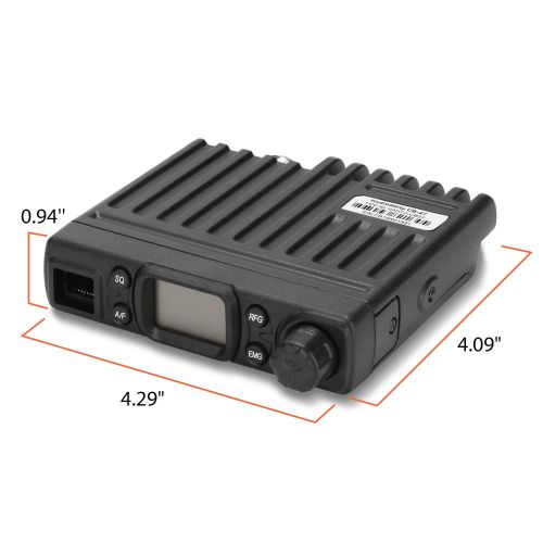  Radioddity CB-27 CB Radio Mobile 40-Channel, AM Instant Emergency Channel 9/19, Work with PA System, RF Gain with Removable Microphone