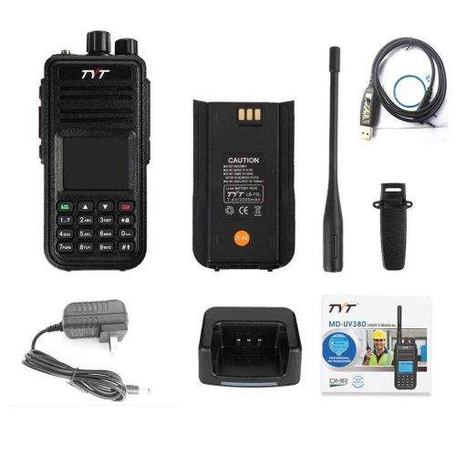  Radtel TYT MD-UV380 Dual Band VHFUHF 136-174Mhz400-480Mhz Handheld Two Way Radio with Programming Cable & GPS