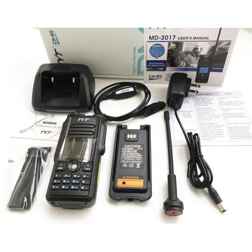  Radtel TYT MD-2017 DMR Dual Band Digital Handheld Two Way Radio Transceiver with Programming Cable & GPS