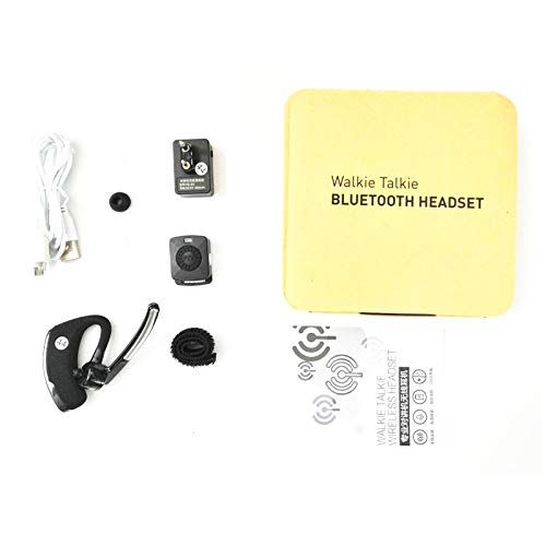  Radtel HB-6A Walkie Talkie Bluetooth PTT earpiece Handfree Wireless Headphone Headset Mic Compatible with BaoFeng UV-82 UV-5R BF-888S/ TYT/Kenwood Two Way Radio