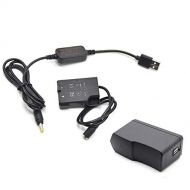 Raeisusp Mobile Power Adapter USB Cable + 5V3A Charger + EP5A EP-5A EN-EL14 Dummy Battery for Nikon P7800 P7100 D5500 D5200 D5100 D3200 D3100 D3300 etc