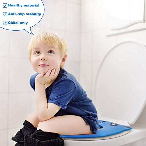  [아마존베스트]RafaLife - Portable Toilet Training Seat for Toddlers, Boys & Girls. Large Upgraded Folding Travel Potty Seat. Extra Stable, Powerful and Safe, with Handy Carry Bag - Blue Panda
