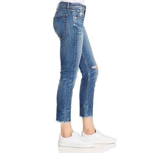  Rag & boneJEAN Dre Distressed Slim Boyfriend Ankle Jeans in Deville