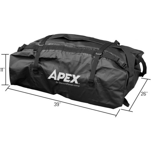  Rage Powersports Apex RBG-05 39 Low-Profile Flexible Waterproof Vehicle Cargo Bag