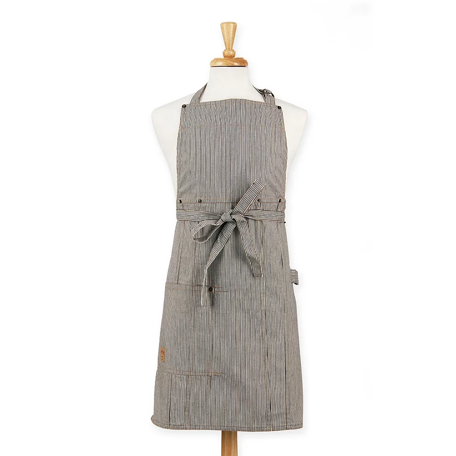 Railroad Stripe Denim Adult Utilitarian Apron