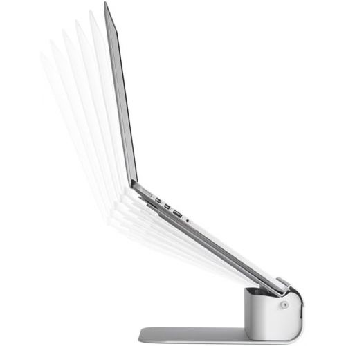  [아마존베스트]Rain Design iLevel2 Adjustable Height Laptop Stand (Patented), Angled Ergonomic Laptop Riser, Aluminum Computer Elevator for Office or Home Desk Setup, Compatible with MacBook Air