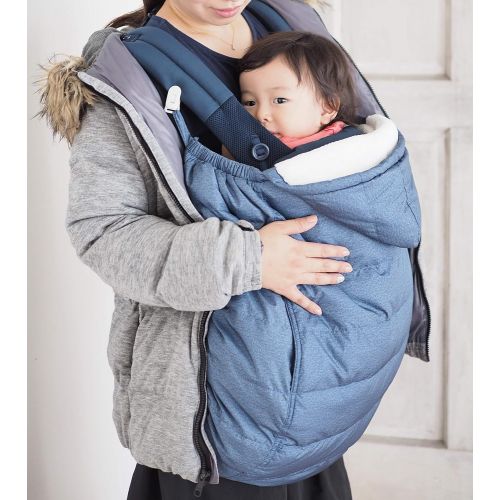  Rain or Shine Kids Down Pouch Baby Carrier Cover (Navy)