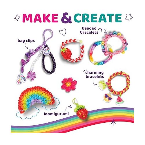  Rainbow Loom: Treasure Trove - DIY Rubber Band Bracelet Craft Kit with Case - 11,000 Loom Bands & Accessories, Design & Create, Ages 7+ Amazon Exclusive