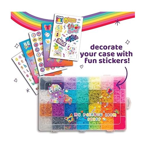  Rainbow Loom: Treasure Trove - DIY Rubber Band Bracelet Craft Kit with Case - 11,000 Loom Bands & Accessories, Design & Create, Ages 7+ Amazon Exclusive