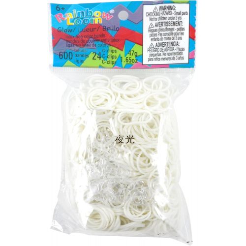  [아마존베스트]Rainbow Loom Glow Rubber Bands with 24 C-Clips (600 Count)