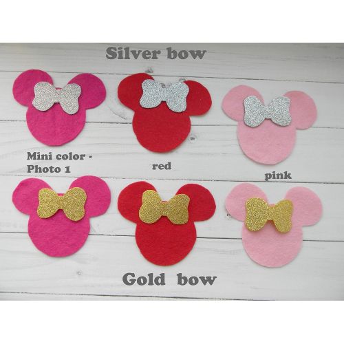  RainbowSmileShop Disney-inspired Minnie mouse Baby Mobile Baby Crib Mobile Modern Nursery mobile Cloud Cot Mobile Baby girl mobile fuchsia colors