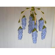RainbowSmileShop Blue wisteria baby mobile Flower mobile Baby girl mobile Blue nursery decor Baby Mobiles Hanging Floral Mobile
