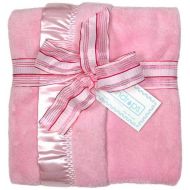 Raindrops Flurr Receiving Blanket, Pink