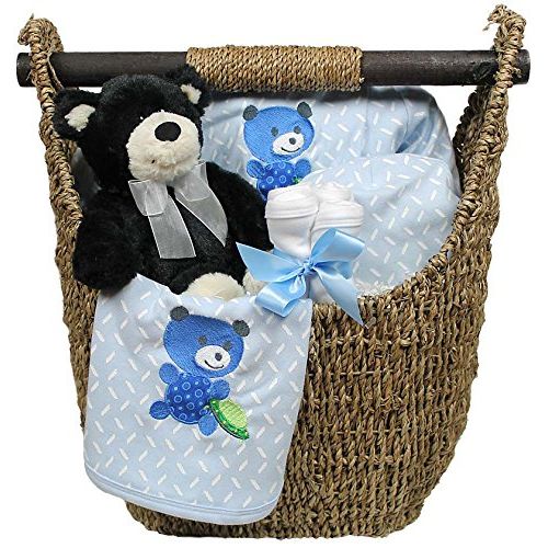  Raindrops Welcome Home 9 Piece Gift Set, Blue, 3-6 Months