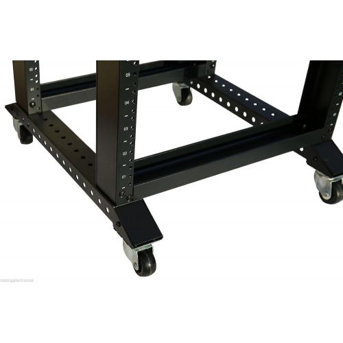  Raising Electronics Rising 28U 4.5FT 4 Post Open Frame 19 ServerAudio Rack 16 Deep