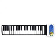Raking Children 37 Keys Toy Piano Roll Up Electronic Portable Keyboard