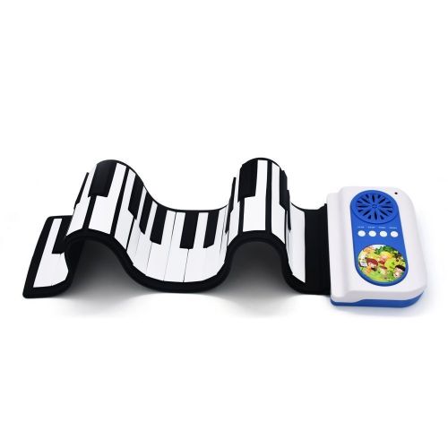  Raking Children 37 Keys Toy Piano Roll Up Electronic Portable Keyboard