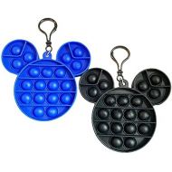 RALME Disney Junior Mickey Mouse Popper Fidget Toy Pack Pop It Keychain Bubble Poppers for Kids, Set of 2