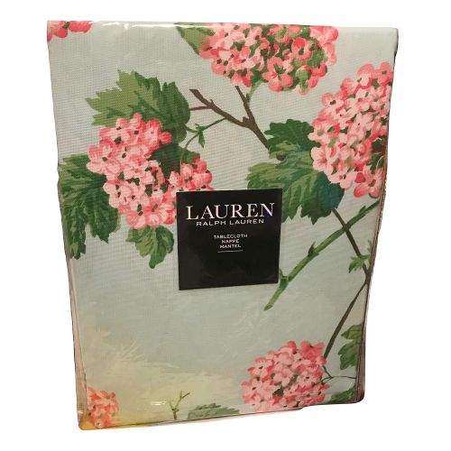  Ralph Lauren Spring/Summer Hydrangea Blossoms Blooms Tablecloth | 60 x 104 | 100% Cotton