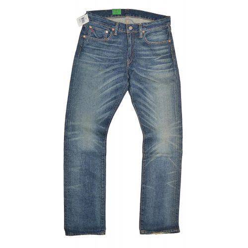  Ralph Lauren Polo Stratford Slim Straight Mens Denim Jeans (Medium Wash, 34/34)