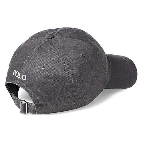  Ralph Lauren Mens Polo Sports Pony Logo Hat Cap, Rl Black, One Size