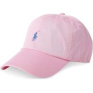Polo Ralph Lauren Men`s Cotton Chino Baseball Cap (Pink(6763)/Navy, One Size)