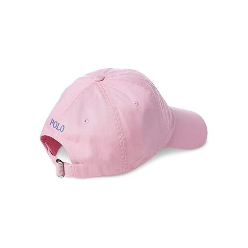  Polo Ralph Lauren Men`s Cotton Chino Baseball Cap (Pink(6763)/Navy, One Size)